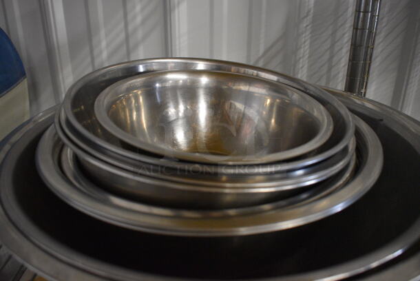 11 Various Metal Bowls. Includes 17x17x5. 11 Times Your Bid! - Image 3 of 3