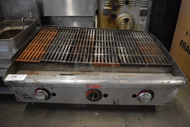NICE! Star Max Stainless Steel Commercial Countertop Gas Powered Charbroiler Grill. 36x26x14