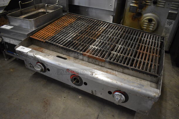 NICE! Star Max Stainless Steel Commercial Countertop Gas Powered Charbroiler Grill. 36x26x14 - Image 3 of 7