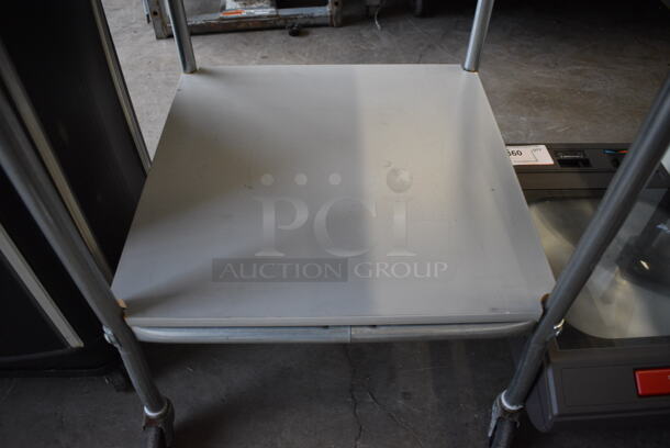 Gray Table w/ Undershelf on Commercial Casters. 24x24x30 - Image 3 of 3
