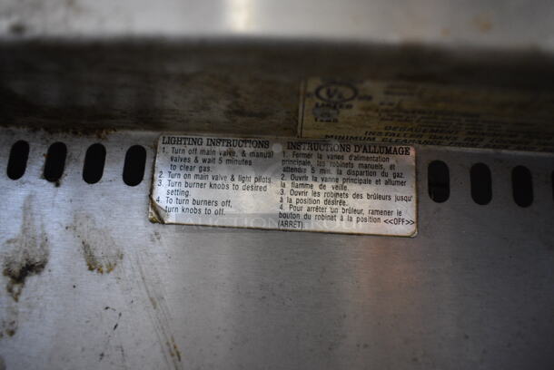 NICE! Star Max Stainless Steel Commercial Countertop Gas Powered Charbroiler Grill. 36x26x14 - Image 7 of 7