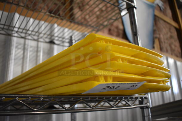 3 Yellow Poly Wet Floor Caution Signs. 11.5x1x25. 3 Times Your Bid! - Image 2 of 2