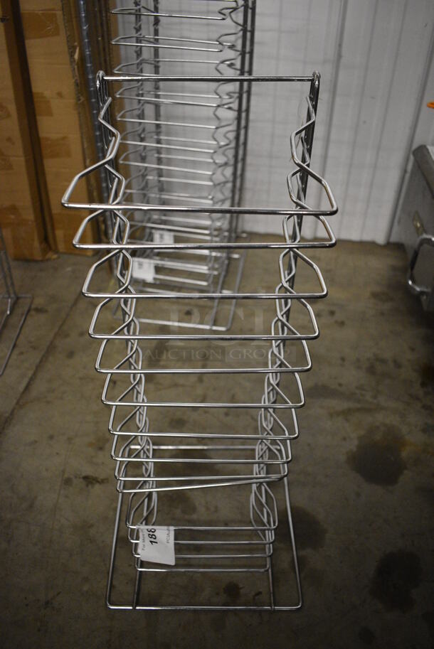 Metal Countertop Pizza Pan Rack. 12x12x27