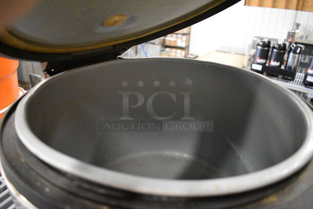 Chrome Finish Countertop Rice Cooker. 18x18x13 - Image 3 of 5