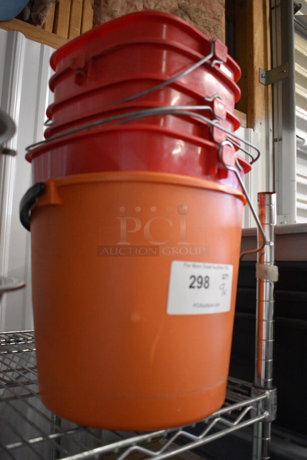 9 Various Poly Buckets. Includes 10.5x11x10. 9 Times Your Bid! - Image 2 of 3