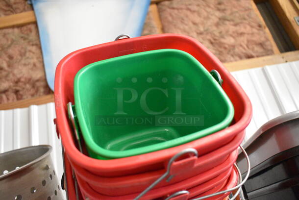 9 Various Poly Buckets. Includes 10.5x11x10. 9 Times Your Bid! - Image 3 of 3