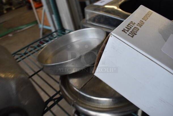 ALL ONE MONEY! Lot of Metal Lid, Baking Pan and Soap Dispenser! - Image 2 of 2