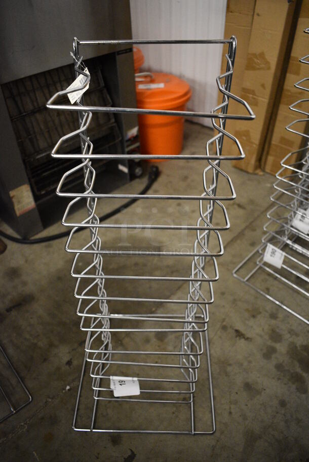 Metal Countertop Pizza Pan Rack. 12x12x27