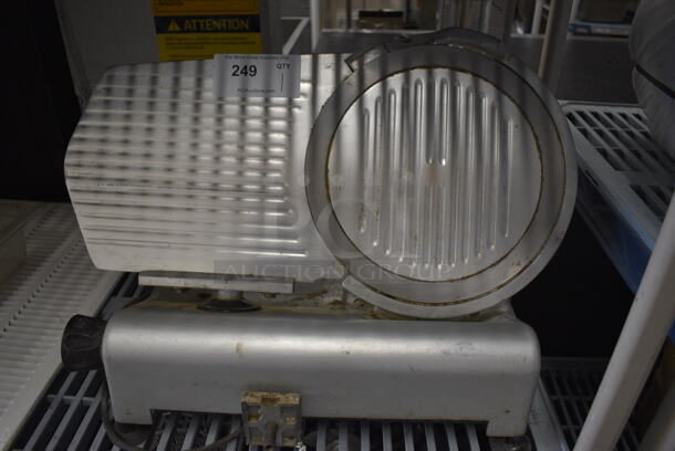 NICE! Stainless Steel Commercial Countertop Meat Slicer. 24x15x17. Tested and Does Not Power On
