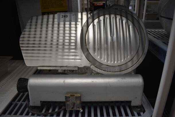 NICE! Stainless Steel Commercial Countertop Meat Slicer. 24x15x17. Tested and Does Not Power On - Image 4 of 4