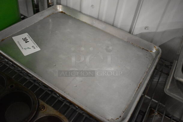 2 Metal Half Size Baking Pans. 18x13x1. 2 Times Your Bid! - Image 2 of 2