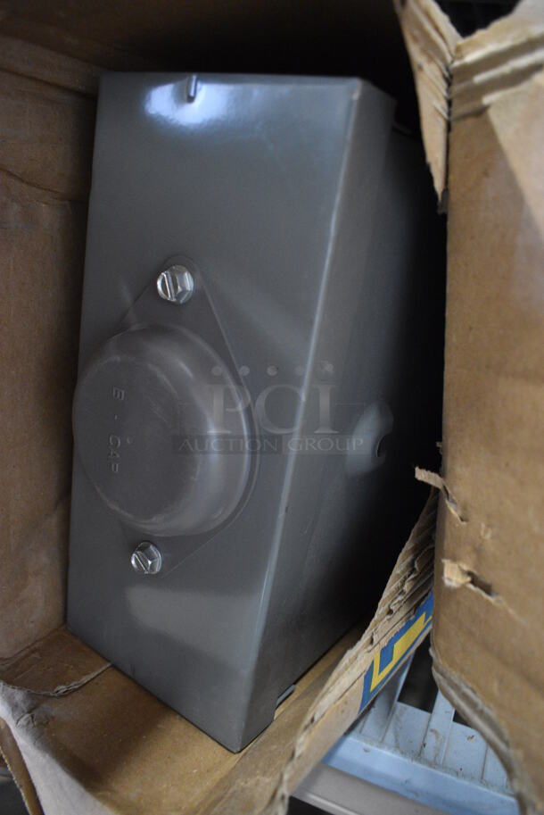 IN ORIGINAL BOX! Square D QOM2 Gray Metal Main Breaker Enclosure. 5x9x25 - Image 2 of 4