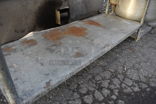 Stainless Steel Commercial Table w/ Metal Undershelf and Commercial Can Opener Mount. 72x30x34 - Image 4 of 4