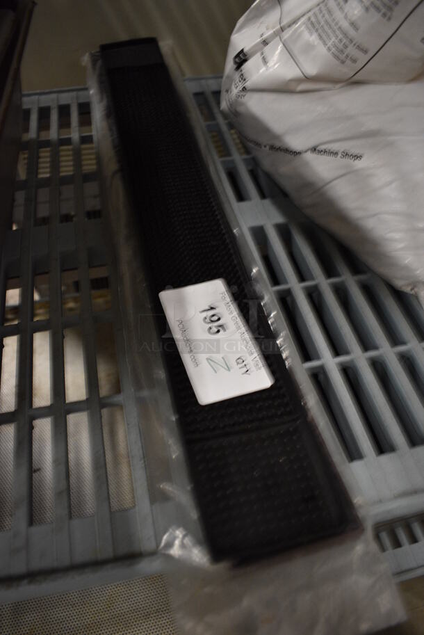 2 Black Bar Mats. 26.5x3x0.5. 2 Times Your Bid! - Image 2 of 2