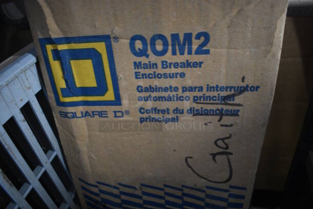 IN ORIGINAL BOX! Square D QOM2 Gray Metal Main Breaker Enclosure. 5x9x25 - Image 4 of 4