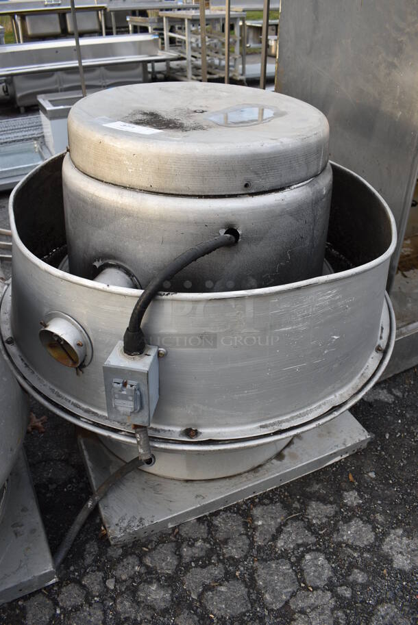Metal Commercial Rooftop Mushroom Exhaust Fan. 115/230 Volts, 1 Phase. 36x36x36 - Image 2 of 6