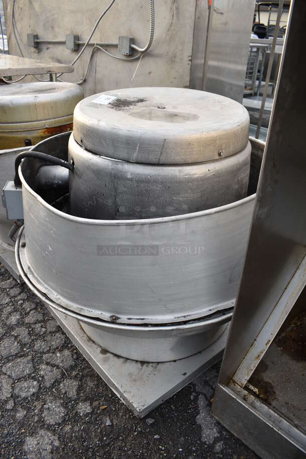 Metal Commercial Rooftop Mushroom Exhaust Fan. 115/230 Volts, 1 Phase. 36x36x36 - Image 3 of 6