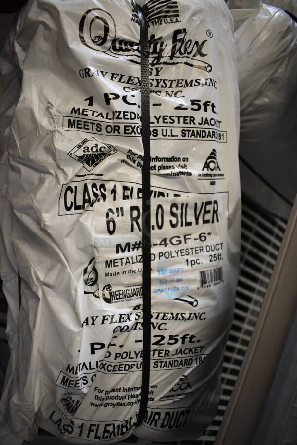 4 Quality Flex Metalized Polyester Ducts. 9x9x19. 4 Times Your Bid! - Image 3 of 3
