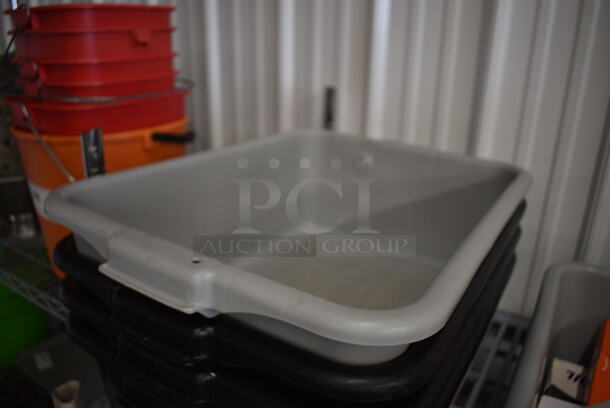 4 Poly Bus Bins; 3 Black and 1 Gray. 21x15x7. 4 Times Your Bid! - Image 2 of 3