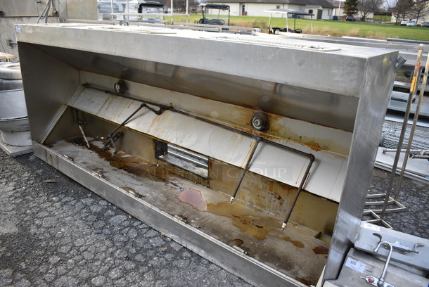 WOW! 10' Stainless Steel Commercial Return Air Grease Hood. 120x51x25 - Image 4 of 5