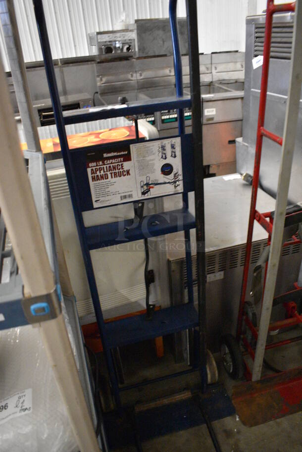 HaulMaster Blue Metal 600 Pound Capacity Hand Truck Moving Dolly. 22x11x60 - Image 4 of 5
