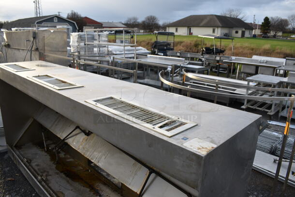 WOW! 10' Stainless Steel Commercial Return Air Grease Hood. 120x51x25 - Image 5 of 5