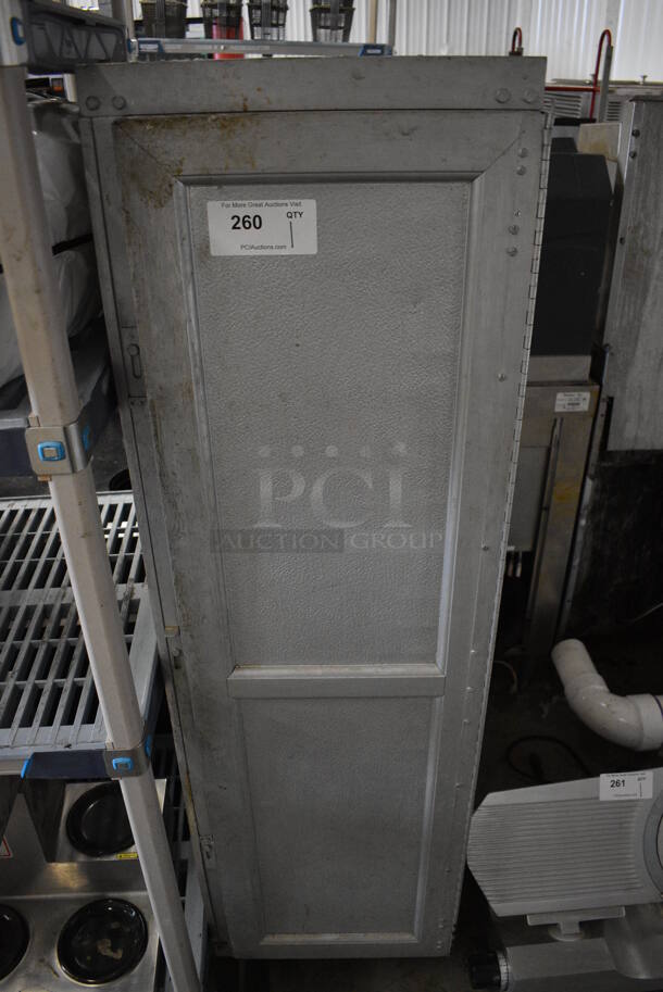 Metal Commercial Enclosed Pan Transport Rack on Commercial Casters. 17x28x62 - Image 1 of 3