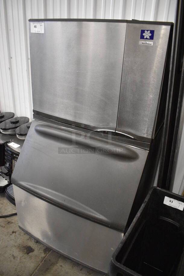 WOW! Manitowoc Model SD0502A Stainless Steel Commercial Air Cooled Ice Machine Head on Manitowoc Model B400 Stainless Steel Commercial Bin. 115 Volts, 1 Phase. 30x33x60 - Image 2 of 6