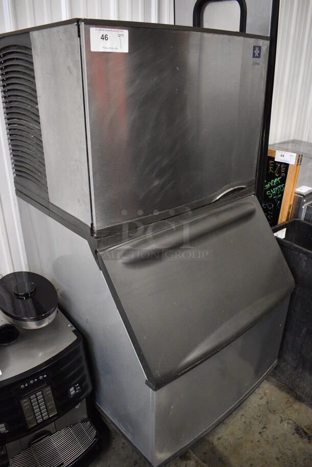 WOW! Manitowoc Model SD0502A Stainless Steel Commercial Air Cooled Ice Machine Head on Manitowoc Model B400 Stainless Steel Commercial Bin. 115 Volts, 1 Phase. 30x33x60 - Image 3 of 6