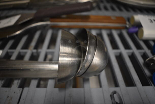3 Stainless Steel Ladles. 12". 3 Times Your Bid! - Image 2 of 2
