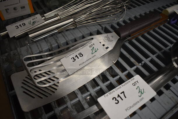2 Stainless Steel Spatulas. 14x4, 19x4. 2 Times Your Bid!