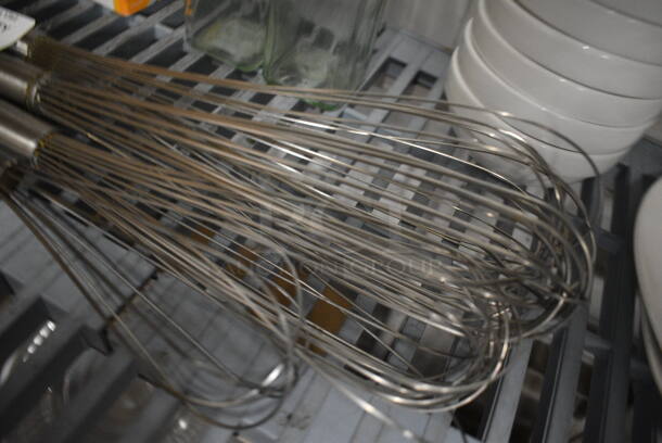 4 Various Metal Whisks. Includes 16". 4 Times Your Bid! - Image 2 of 2