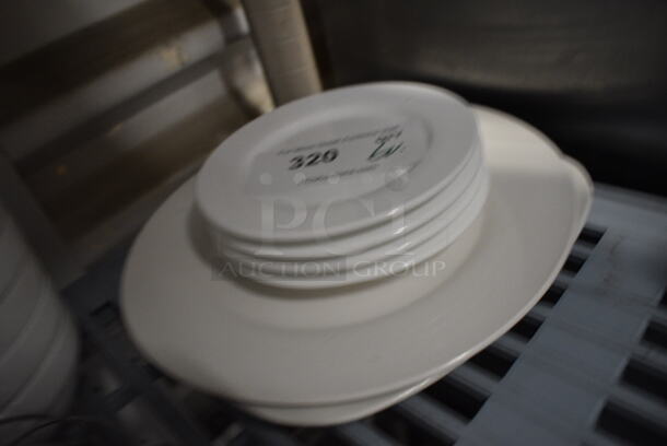 6 Various White Ceramic Plates. Includes 6.5x6.5x1. 6 Times Your Bid! - Image 2 of 2