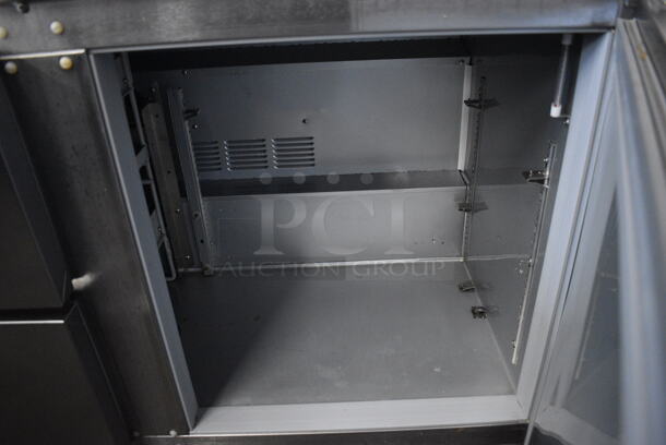 SWEET! Beverage Air Stainless Steel Commercial Undercounter Cooler w/ Door and 2 Drawers on Commercial Casters. 115 Volts, 1 Phase. 48x30x34.5. Tested and Powers On But Does Not Get Cold - Image 6 of 7