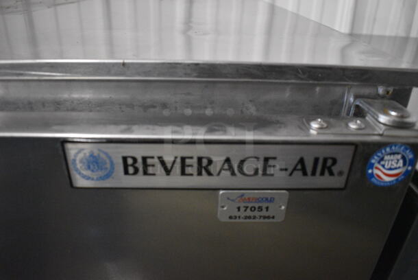 SWEET! Beverage Air Stainless Steel Commercial Undercounter Cooler w/ Door and 2 Drawers on Commercial Casters. 115 Volts, 1 Phase. 48x30x34.5. Tested and Powers On But Does Not Get Cold - Image 7 of 7