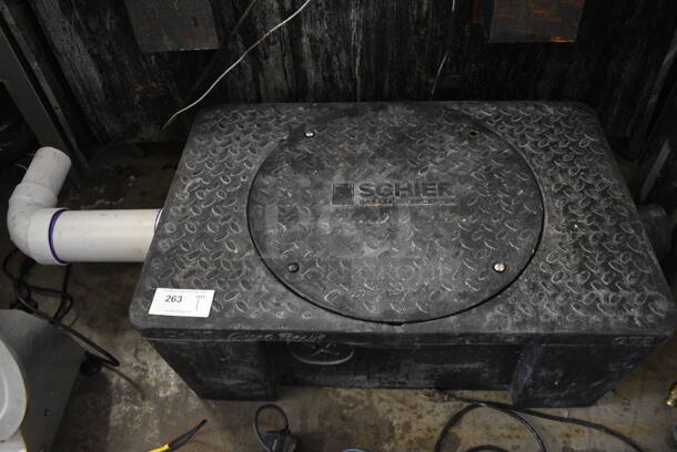 Schier Model GB2 Black Poly Grease Trap. 51x23x14