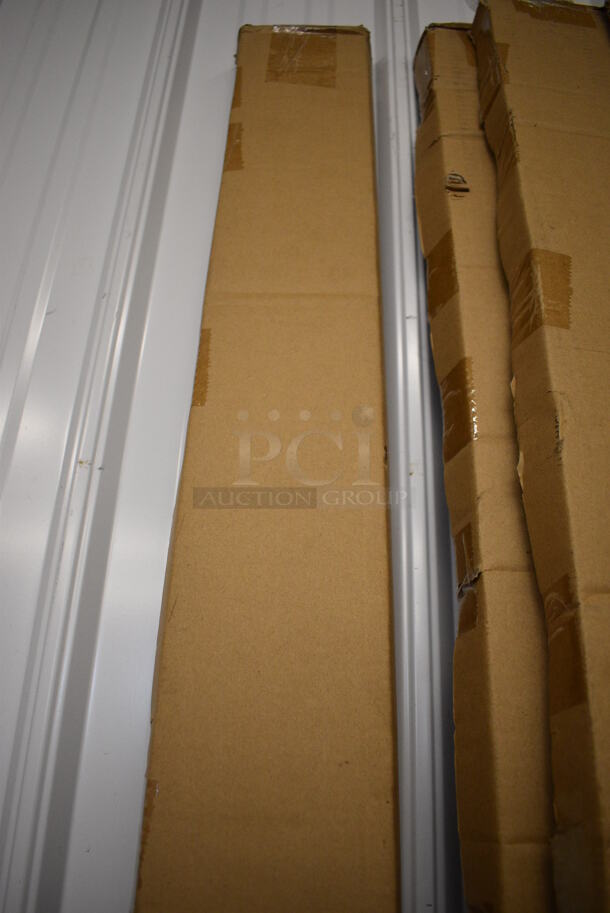 ALL ONE MONEY! Lot of 4 BRAND NEW IN BOX! Winco Green Finish Poles! 86" - Image 2 of 2