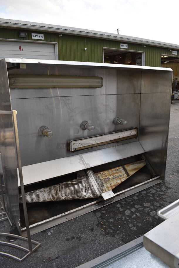 WOW! 7.5' Stainless Steel Commercial Grease Hood w/ Lights. 90x68x24