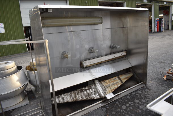 WOW! 7.5' Stainless Steel Commercial Grease Hood w/ Lights. 90x68x24 - Image 2 of 4