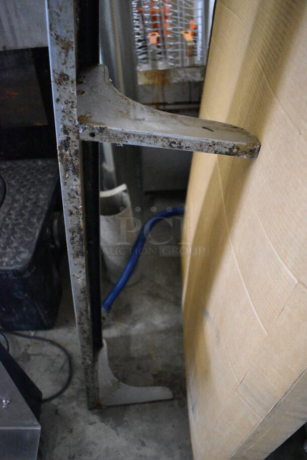 Metal Shelf w/ Wall Mount Brackets. 71x10x10 - Image 3 of 3