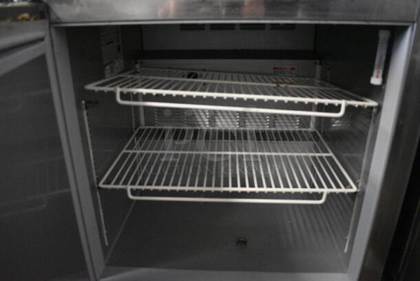NICE! Beverage Air Model UCR27A-24-23 Stainless Steel Commercial Single Door Undercounter Cooler on Commercial Casters. 115 Volts, 1 Phase. 27x30x31.5. Tested and Working! - Image 4 of 5