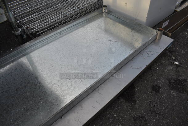 Stainless Steel Commercial Tabletop and Metal Undershelf. 72x30x3, 65x23x2 - Image 3 of 3