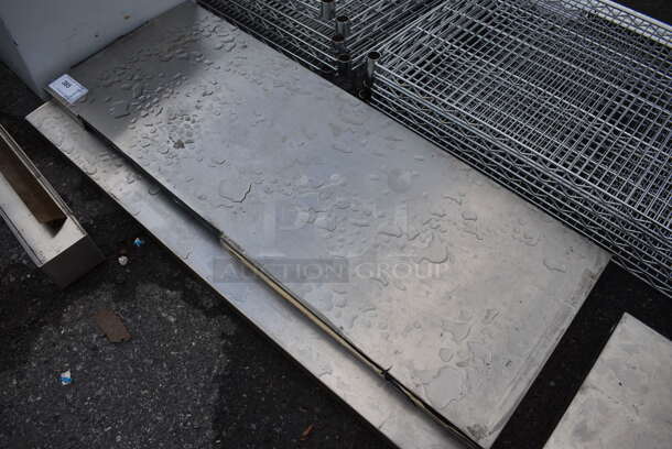 2 Stainless Steel Tabletops. 48x18x2. 2 Times Your Bid! - Image 2 of 2