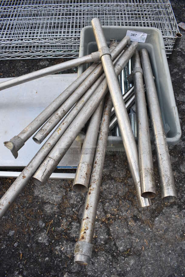 ALL ONE MONEY! Lot of Various Metal Pieces in Gray Poly Bin! - Image 1 of 3