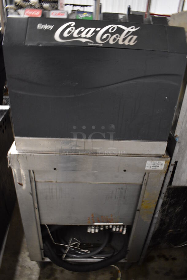 NICE! McCann's Model 16-1321 Stainless Steel Commercial 6 Flavor Carbonated Beverage Machine on Stainless Steel Ice Bin. 25x25x56 - Image 6 of 8