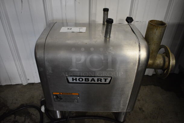 NICE! Hobart Model 4312 Stainless Steel Commercial Countertop Power Hub w/ Meat Grinder Attachment. 100-120 Volts, 1 Phase. 11.5x23x20. Tested and Does Not Power On - Image 4 of 7