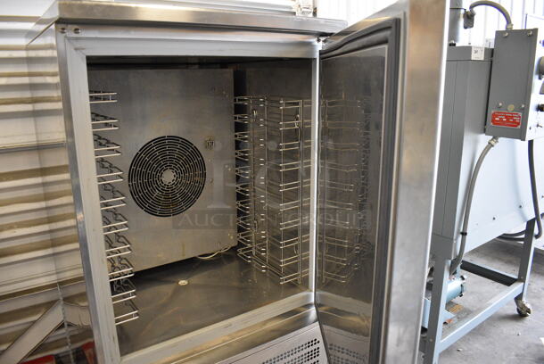 BEAUTIFUL! 2018 Desmon Mdoel GBF-10+TSRS-ETL Stainless Steel Commercial Floor Style Electric Powered Blast Chiller on Commercial Casters. 208-220 Voltas, 3 Phase. 31.5x33x65 - Image 6 of 8