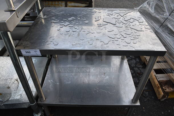 Stainless Steel Commercial Table w/ Undershelf. 31x23x31