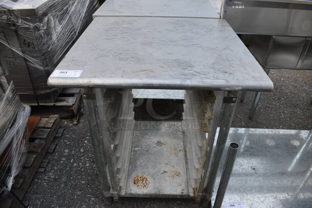 Stainless Steel Commercial Table w/ Lower Pan Rack. 30x30x35 - Image 1 of 3