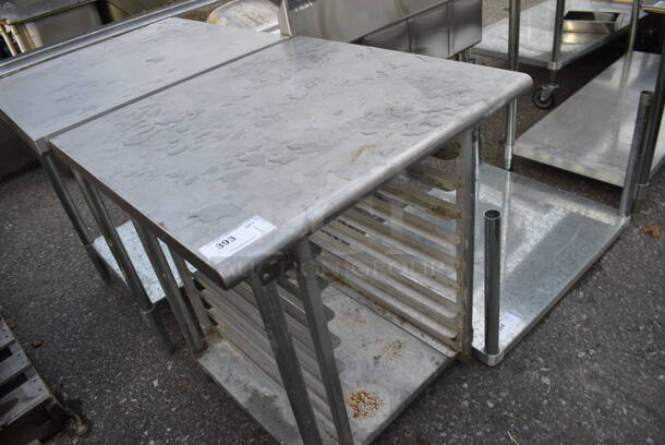 Stainless Steel Commercial Table w/ Lower Pan Rack. 30x30x35 - Image 2 of 3
